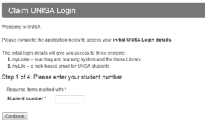 MyUNISA Login