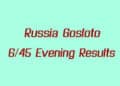 Russia Gosloto Evening Results For Today