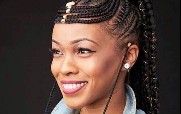 Fulani Braids Straight Up Hairstyle