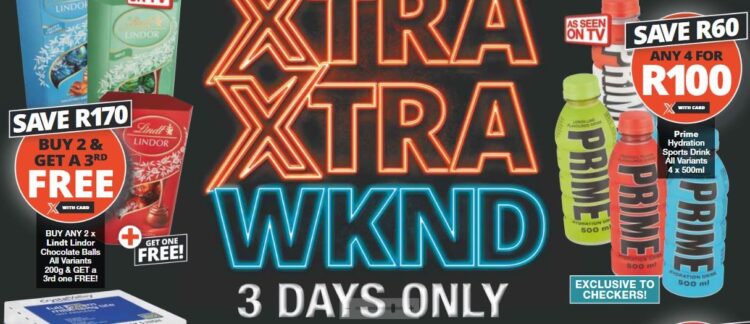 Checkers Xtra Xtra Weekend Sale: 13-15 October 2023