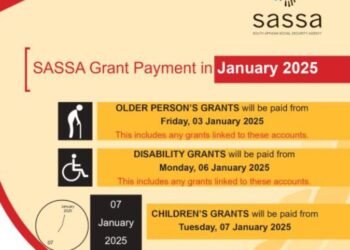 SASSA Payment Dates For January 2025