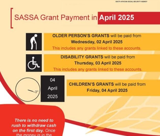 SASSA Grant Payment Dates for April 2025