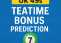 UK 49s Teatime Bonus Prediction For Today