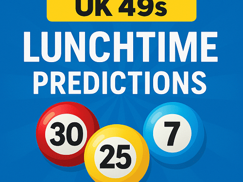 UK49s Lunchtime Predictions for Today