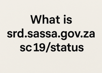 What is srd.sassa.gov.za/sc19/status