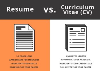 What is the Difference Between a CV and a Resume