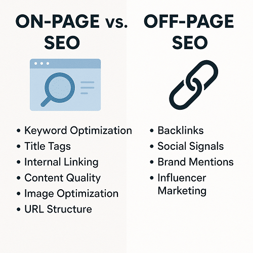 On-Page vs. Off-Page SEO